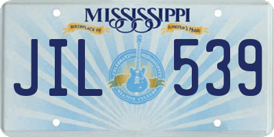 MS license plate JIL539