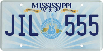 MS license plate JIL555