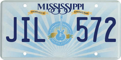 MS license plate JIL572