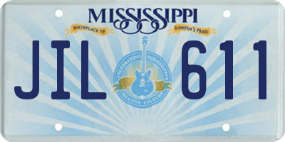 MS license plate JIL611