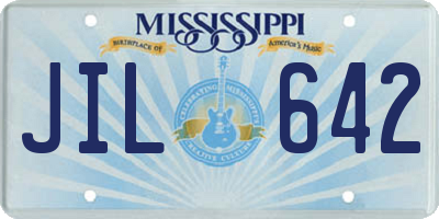 MS license plate JIL642