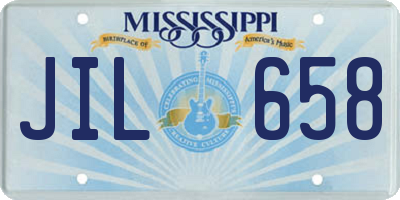 MS license plate JIL658