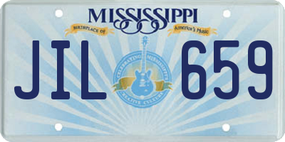 MS license plate JIL659