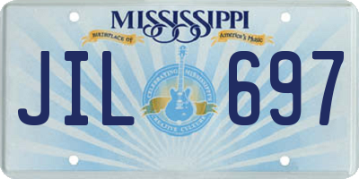 MS license plate JIL697