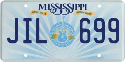 MS license plate JIL699
