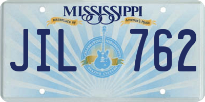 MS license plate JIL762