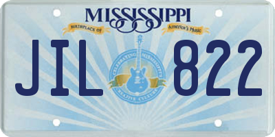 MS license plate JIL822