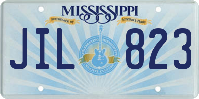 MS license plate JIL823