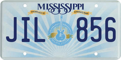 MS license plate JIL856