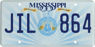 MS license plate JIL864