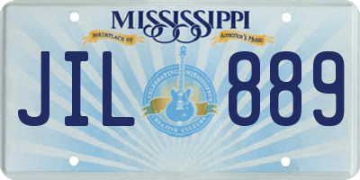 MS license plate JIL889