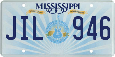 MS license plate JIL946