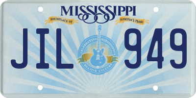 MS license plate JIL949