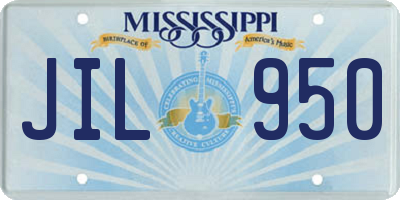 MS license plate JIL950