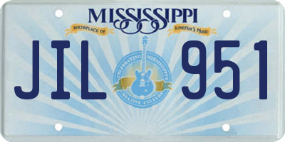 MS license plate JIL951
