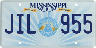 MS license plate JIL955