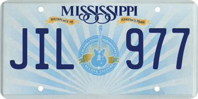 MS license plate JIL977