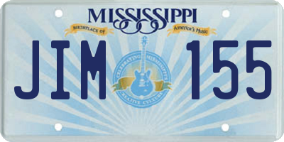 MS license plate JIM155
