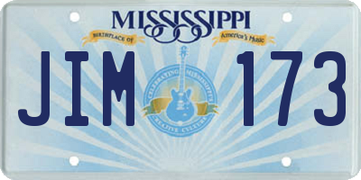 MS license plate JIM173