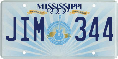 MS license plate JIM344