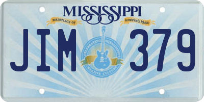 MS license plate JIM379
