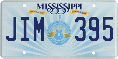 MS license plate JIM395