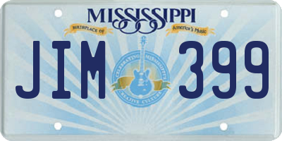 MS license plate JIM399