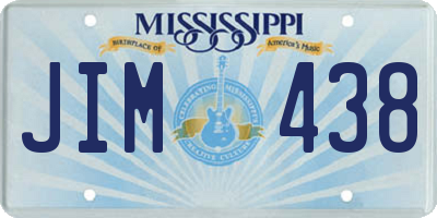 MS license plate JIM438