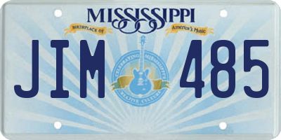 MS license plate JIM485