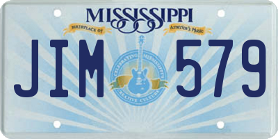 MS license plate JIM579