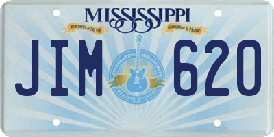 MS license plate JIM620