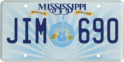 MS license plate JIM690