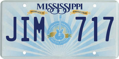 MS license plate JIM717