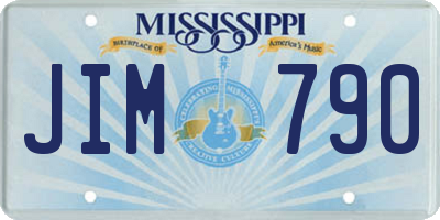MS license plate JIM790