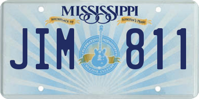 MS license plate JIM811