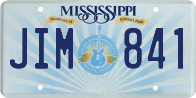 MS license plate JIM841