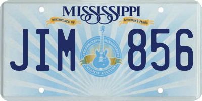 MS license plate JIM856