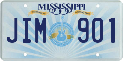 MS license plate JIM901