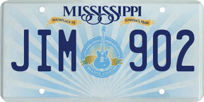 MS license plate JIM902