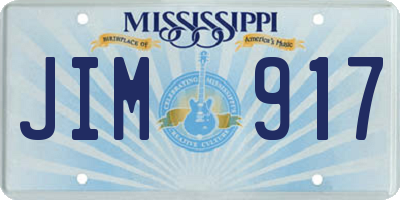 MS license plate JIM917