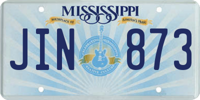 MS license plate JIN873