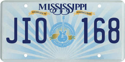 MS license plate JIO168