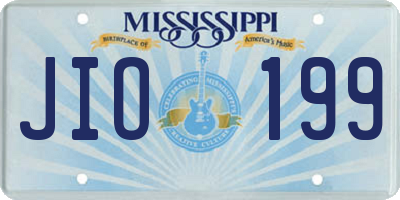 MS license plate JIO199
