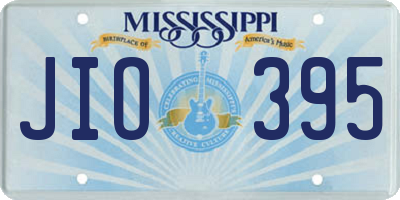 MS license plate JIO395