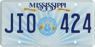 MS license plate JIO424