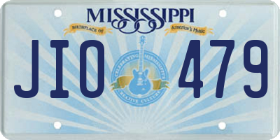 MS license plate JIO479