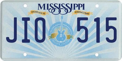 MS license plate JIO515