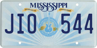 MS license plate JIO544
