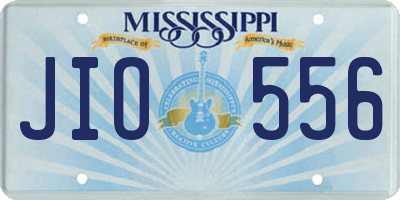 MS license plate JIO556