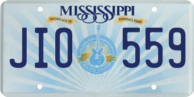 MS license plate JIO559